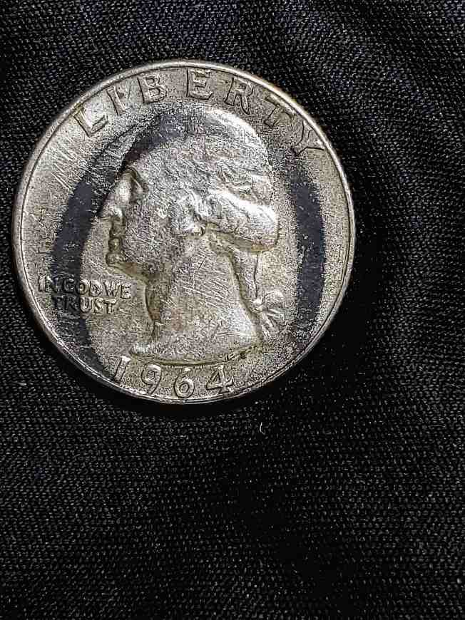 1964-D-Quarter...black-Ink-With-Raised-Letters-And-Numbers.